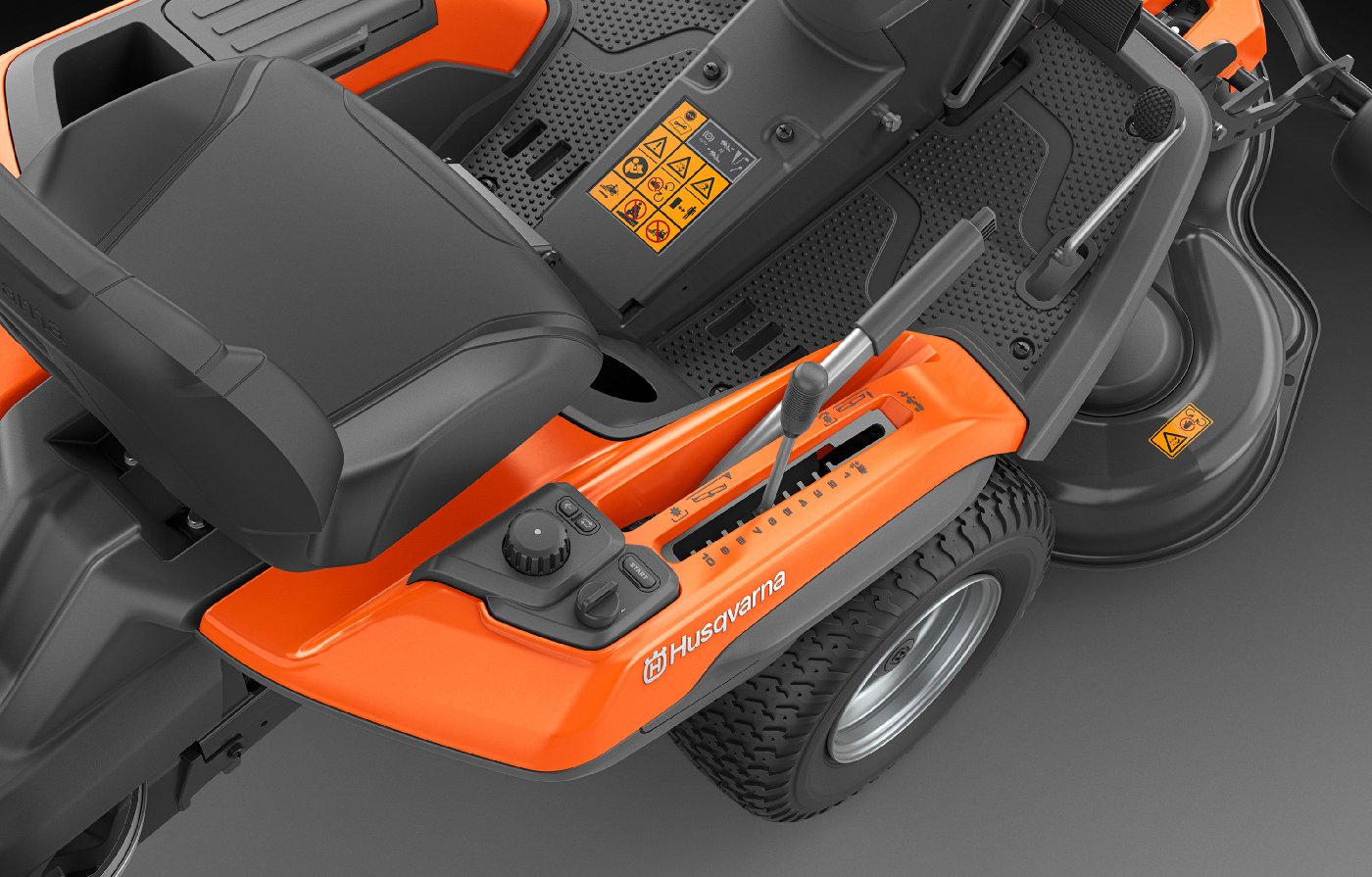 Husqvarna Akku-Frontmäher Rider 200iX – Modell 2025 (Grundgerät ohne Mähdeck)