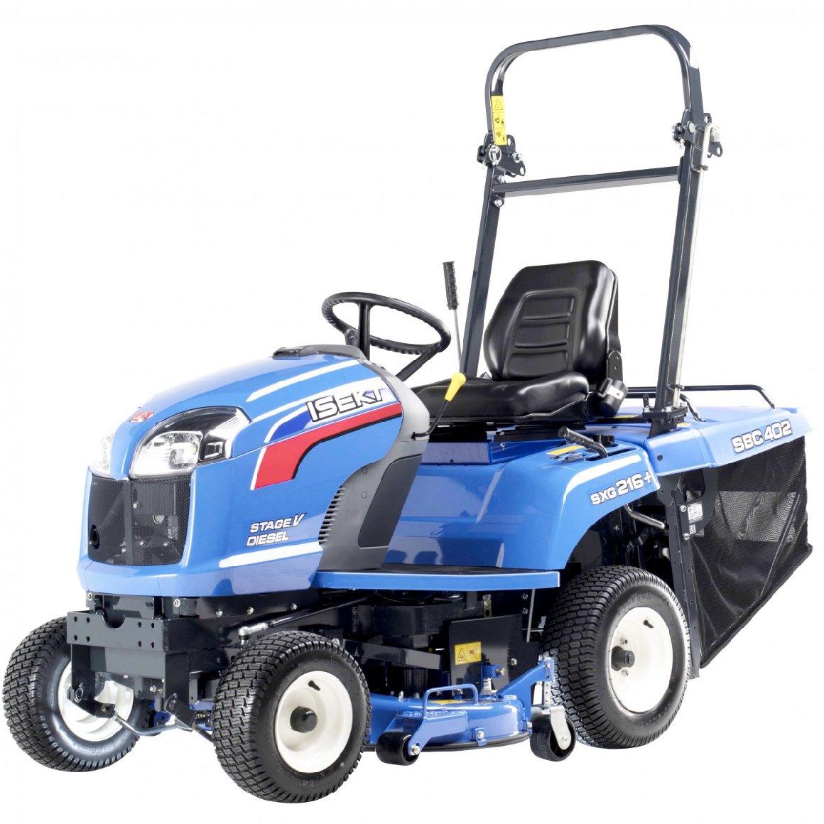 ISEKI SXG 216 M (Modell 2025) – Diesel-Rasentraktor mit StVZO-Paket & mechanischer Fangkorbentleerung