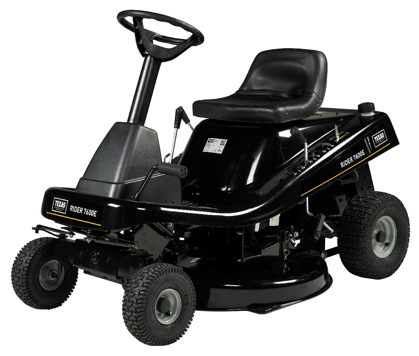 Texas Rider 7600E 2in1 – Kraftvoller Aufsitzmäher mit Mulchfunktion und 76 cm Schnittbreite (Modell 2025)