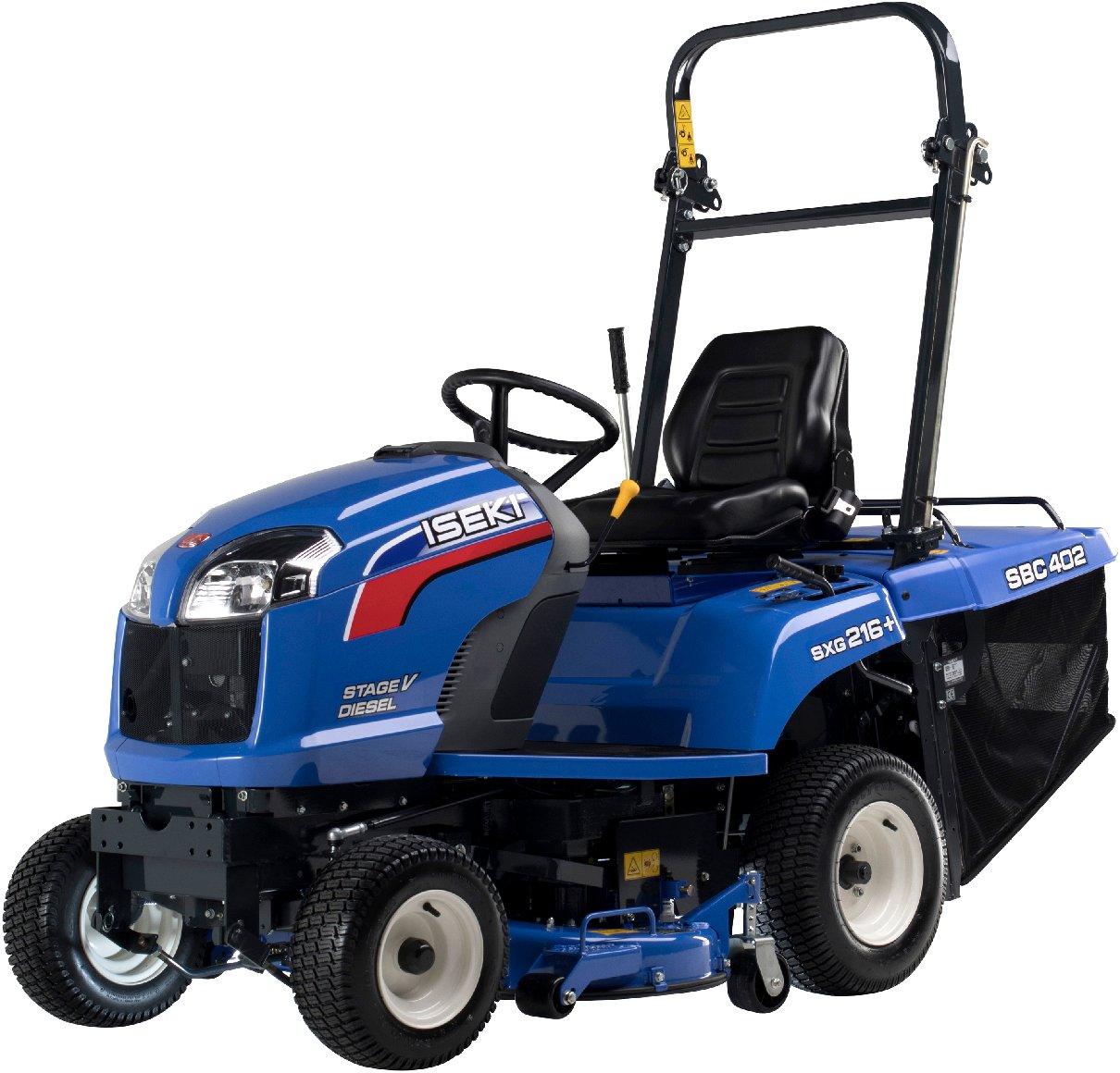 ISEKI SXG 216 H (Modell 2025) – Diesel-Rasentraktor mit elektrischer Fangkorbentleerung