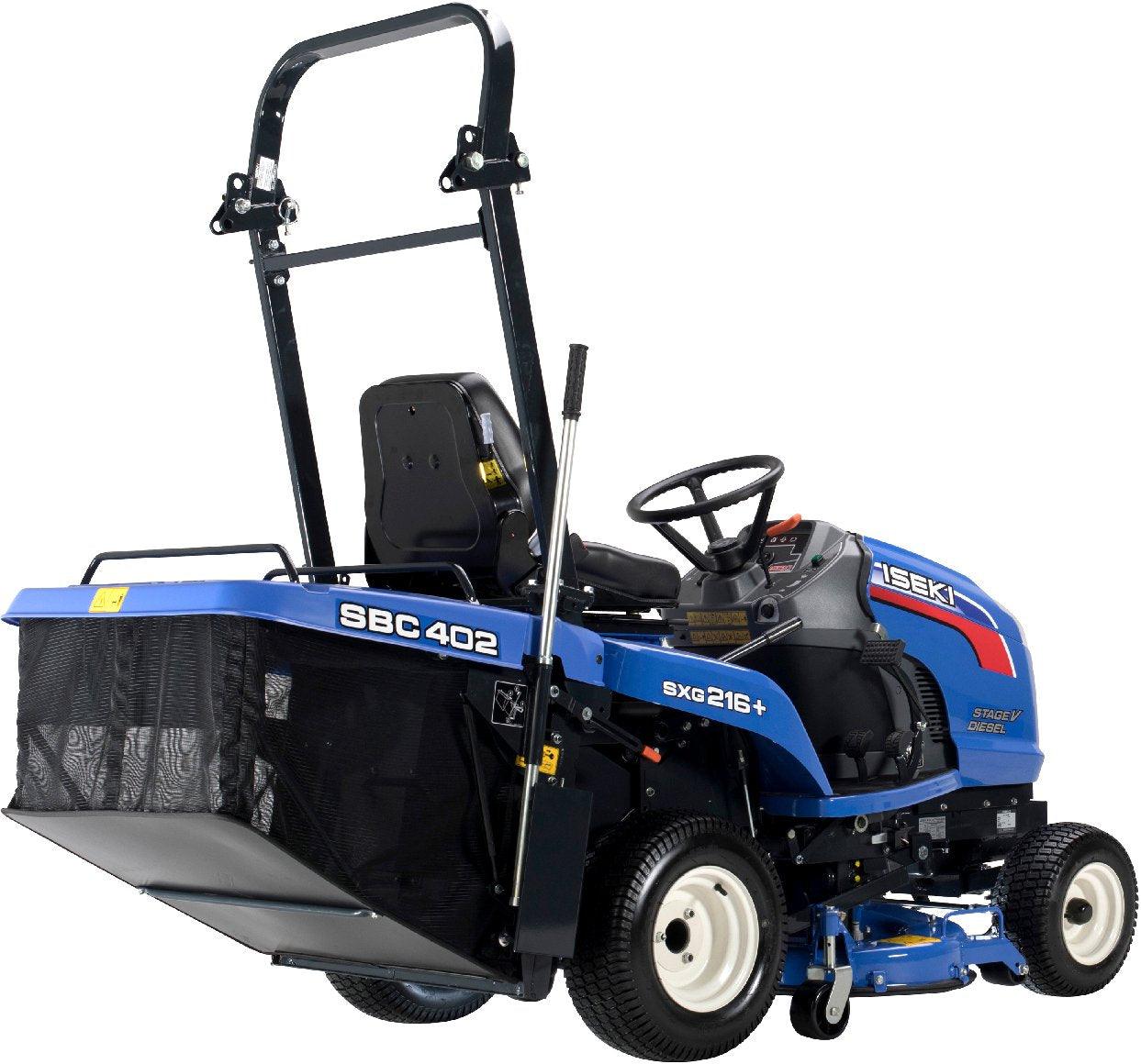 ISEKI SXG 216 H (Modell 2025) – Diesel-Rasentraktor mit elektrischer Fangkorbentleerung
