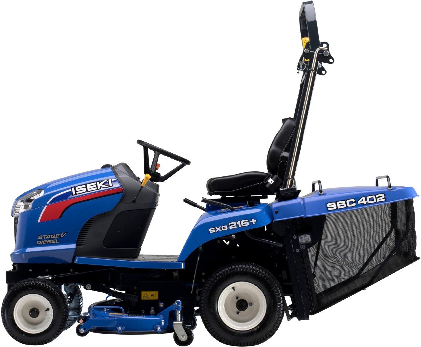 ISEKI SXG 216 M (Modell 2025) – Diesel-Rasentraktor mit StVZO-Paket & mechanischer Fangkorbentleerung