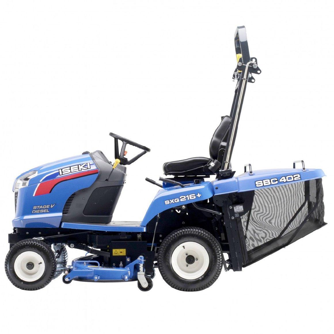 ISEKI SXG 216 M (Modell 2025) – Diesel-Rasentraktor mit StVZO-Paket & mechanischer Fangkorbentleerung