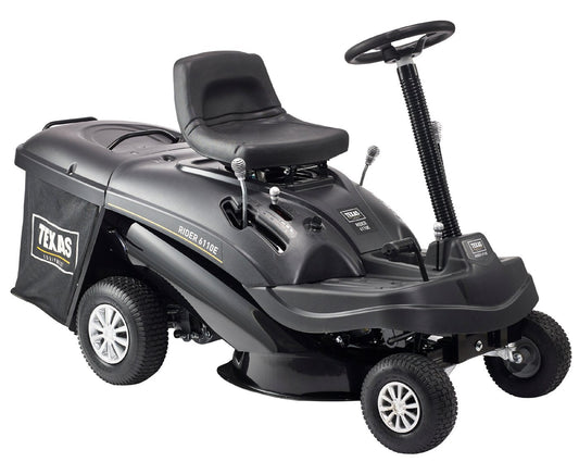 Texas Rider 6110E Black Series – Aufsitzmäher mit Fangkorb (Modell 2025)