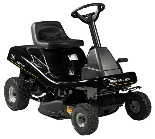 Texas Rider 7600E 2in1 – Kraftvoller Aufsitzmäher mit Mulchfunktion und 76 cm Schnittbreite (Modell 2025)
